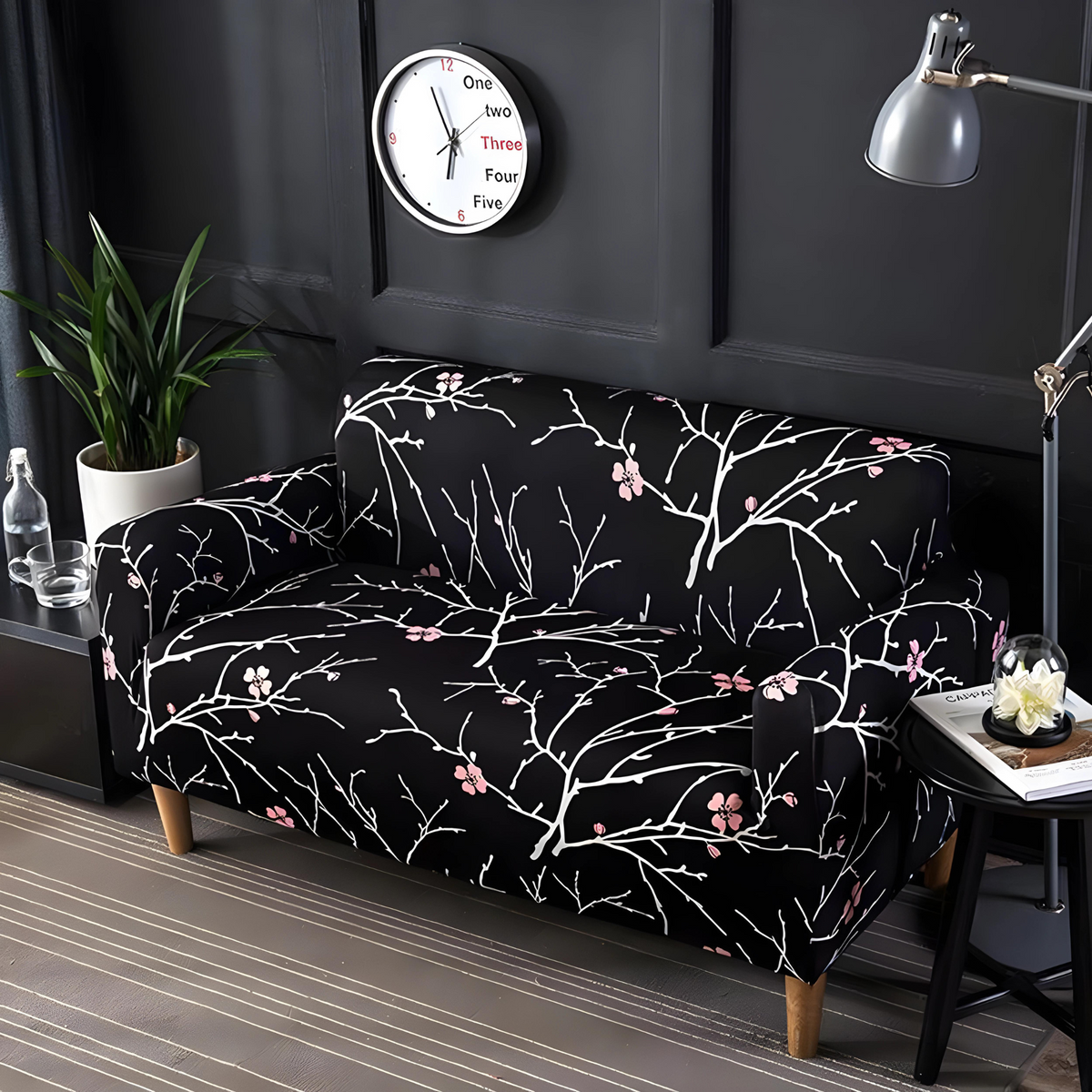 Black Stem Sofa Slipcovers