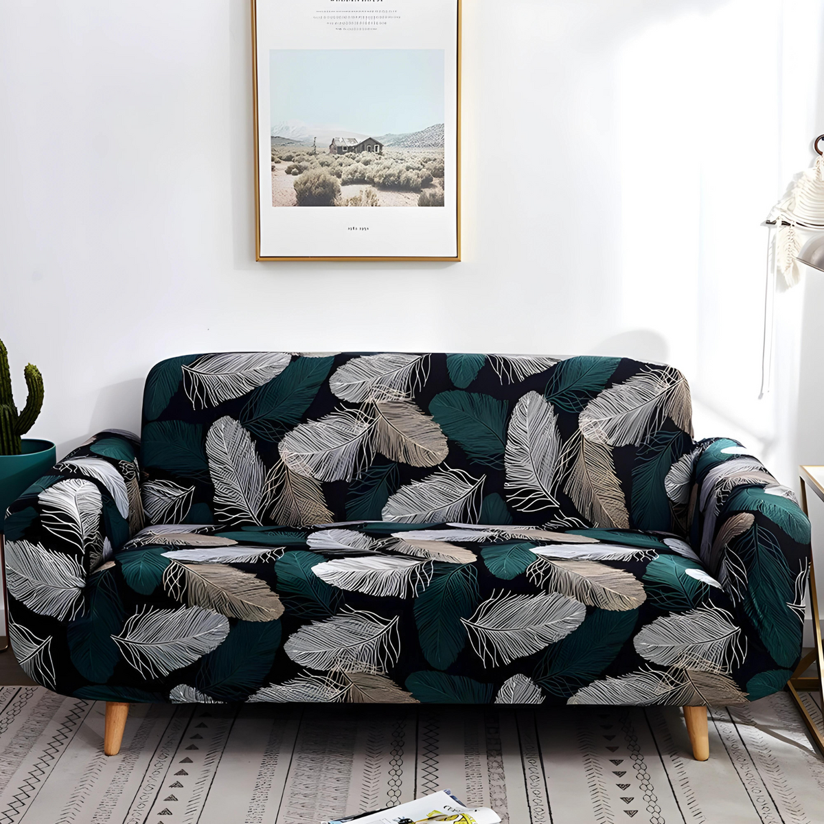 Green Fern Sofa Slipcovers