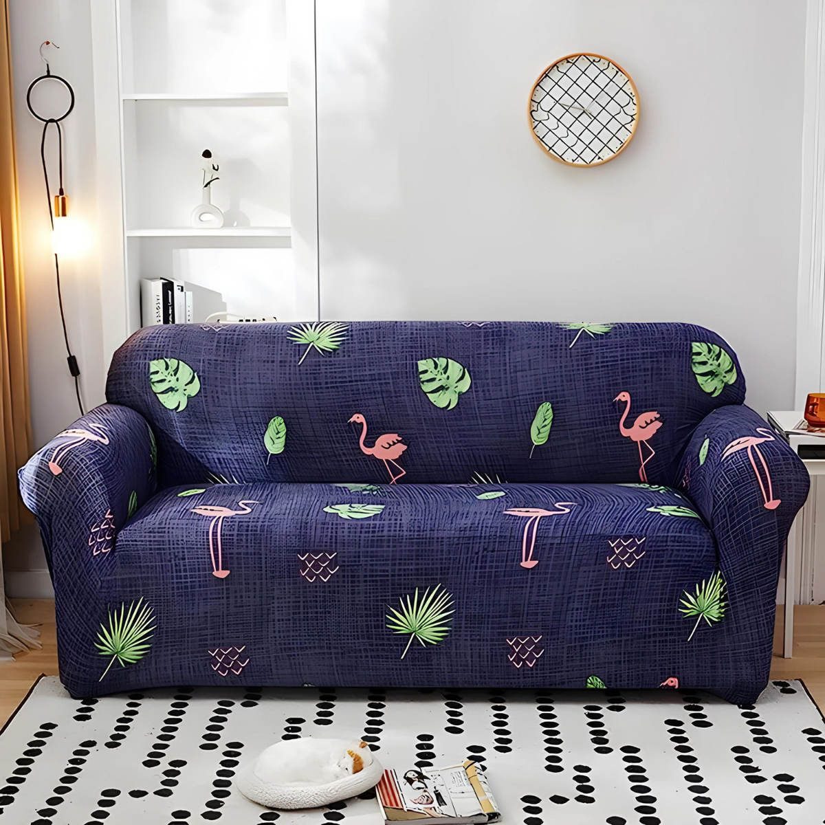 Purple Flamingo Sofa Slipcovers