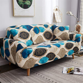 Blue Egyptian Art Sofa Slipcovers